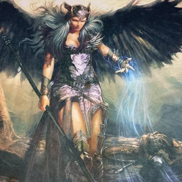 Magic The Gathering 2012 Playmat Freya: The Queen Of Valkyries Vintage Rare MTG - Picture 15 of 15